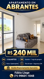 Apartamento de 2 quartos, no bairro Vila de Abrantes (Abrantes), em Camaçari | Eu Corretor